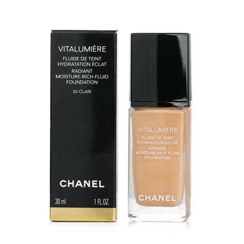 fond de teint vitalumière chanel|chanel radiant foundation ingredients.